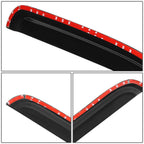 00-04 Nissan Frontier Carbon Fiber Pattern Window Visors 4pc Set