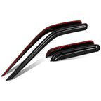 00-04 Nissan Frontier Carbon Fiber Pattern Window Visors 4pc Set