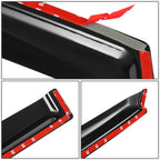 03-08 Toyota Matrix Carbon Fiber Pattern Window Visors 4pc Set