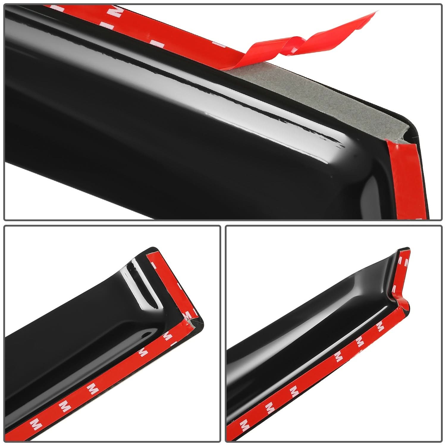 03-08 Toyota Matrix Carbon Fiber Pattern Window Visors 4pc Set