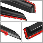 2007-2014 Chrysler Sebring/200 Sedan Window Visors Dark Smoke 2PCS