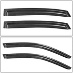 02-08 Audi A4/S4/RS4 Carbon Fiber Pattern Window Visors 4PC