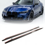 Dry Carbon Fiber Side Skirt Extensions – BMW G80 M3 & G82/G83 M4 (2021+)