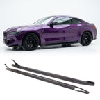 Dry Carbon Fiber Side Skirt Extensions – BMW G82 & G83 M4 Coupe (2021+)