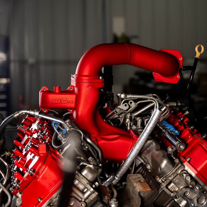 Wehrli 11-16 Chevrolet 6.6L LML Duramax High Flow Y-Bridge Kit - Bengal Red