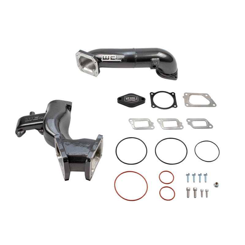 Wehrli 11-16 Chevrolet 6.6L LML Duramax High Flow Y-Bridge Kit - Gloss Black