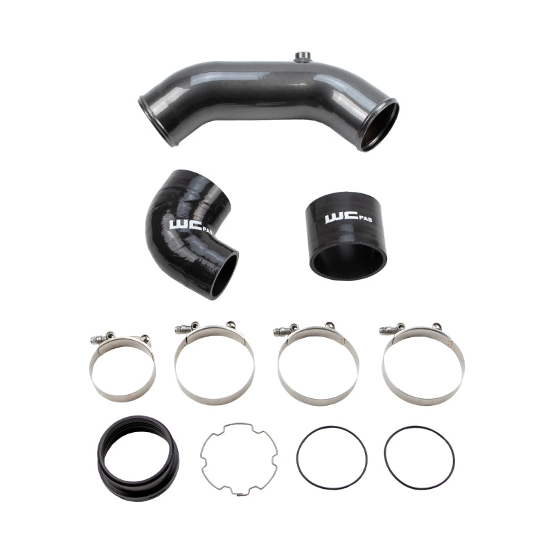 Wehrli 2017+ Ford 6.7L Power Stroke 3.5in Cold Side Intercooler Pipe - Bengal Blue