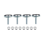 Wehrli Modular Steel Work Bench Leveling Feet Kit, for 4 legs