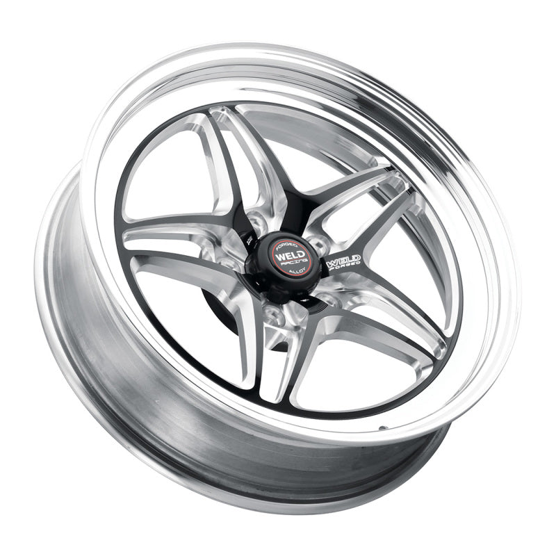 Weld S81 18x9 / 5x115 BP / 6.1in BS Black Wheel (High Pad) - Non-Beadlock
