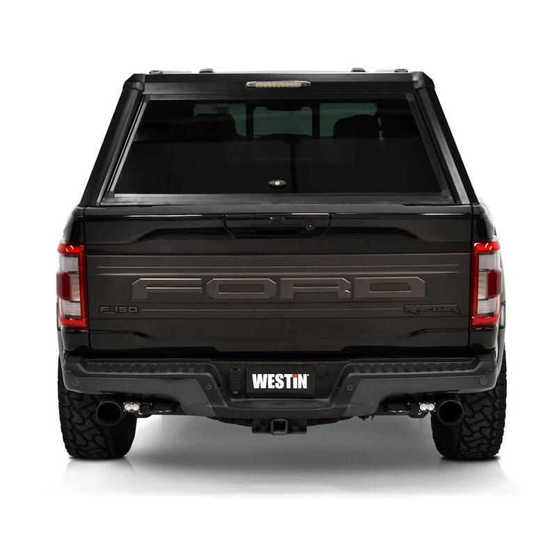 Westin EXP Truck Cap COMPLETE KIT A + BS (21-25 Ford F-150/Lightning/Raptor CC 5.5ft. Bed) - Black
