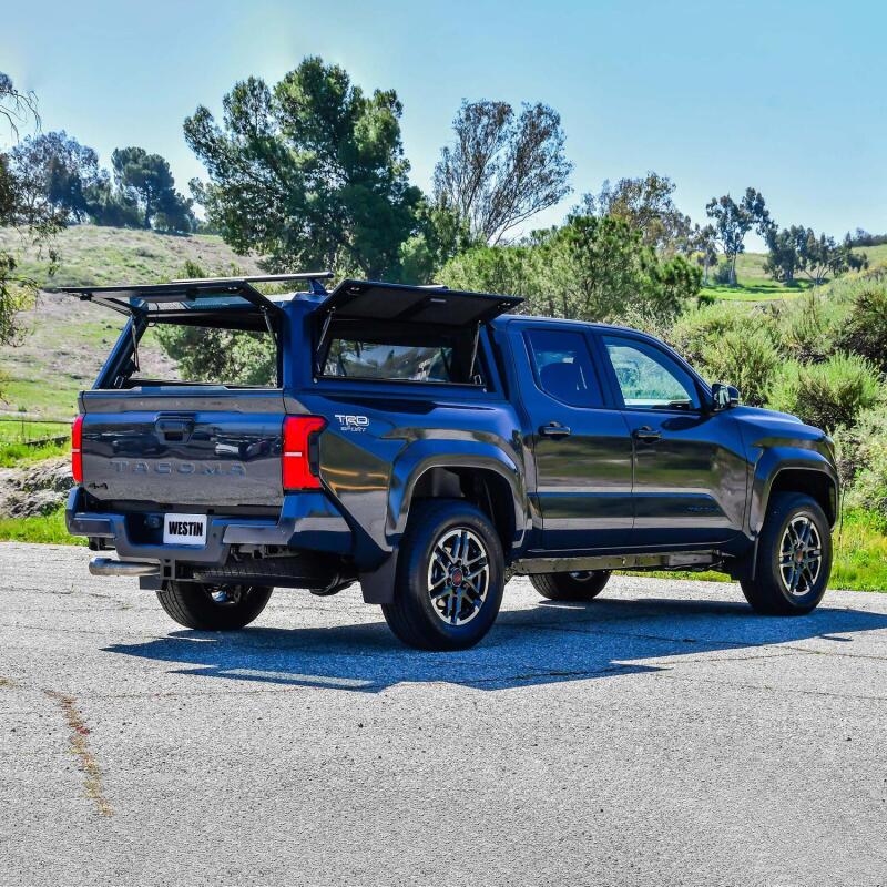 Westin EXP Truck Cap COMPLETE KIT A + BS (24-25 Toyota Tacoma 5ft. Bed) - Black