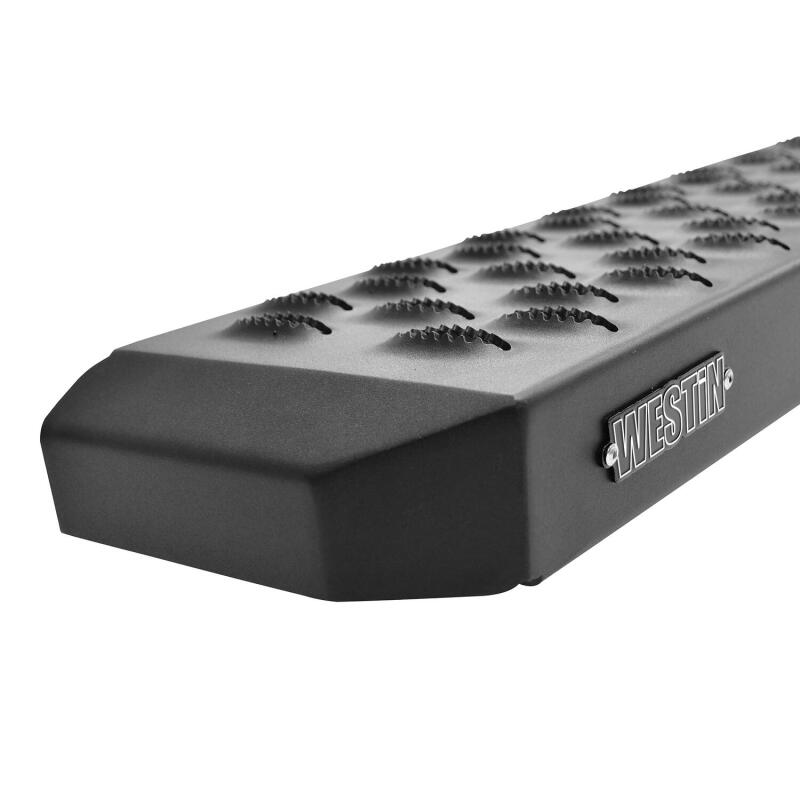Westin Ford Transit Van 150/250/350 (Single 54in Pass Door) Grate Steps Running Boards - Tex. Blk