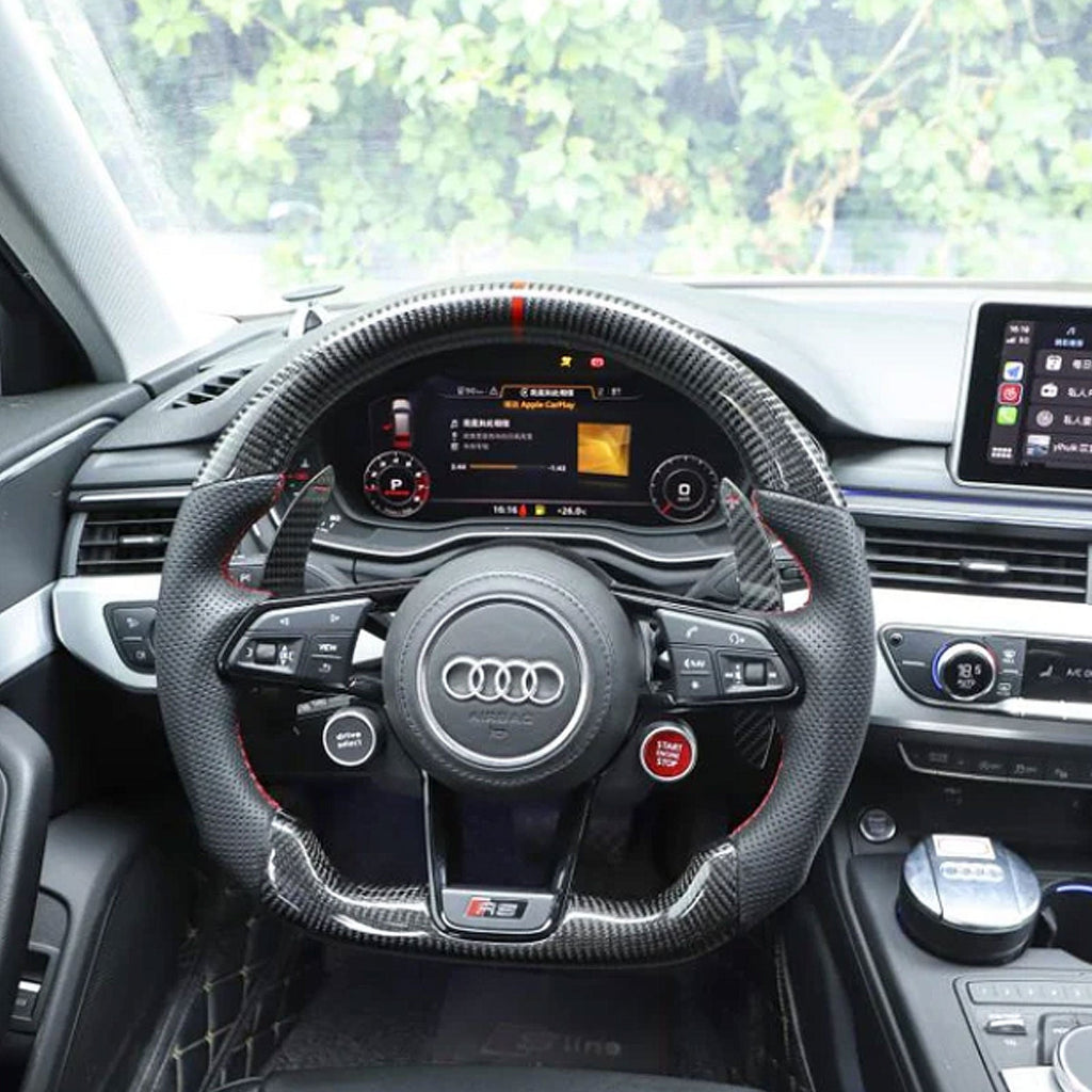 Carbon Fiber Steering Wheel Replacement for Audi R8 - Bull Boost Performance