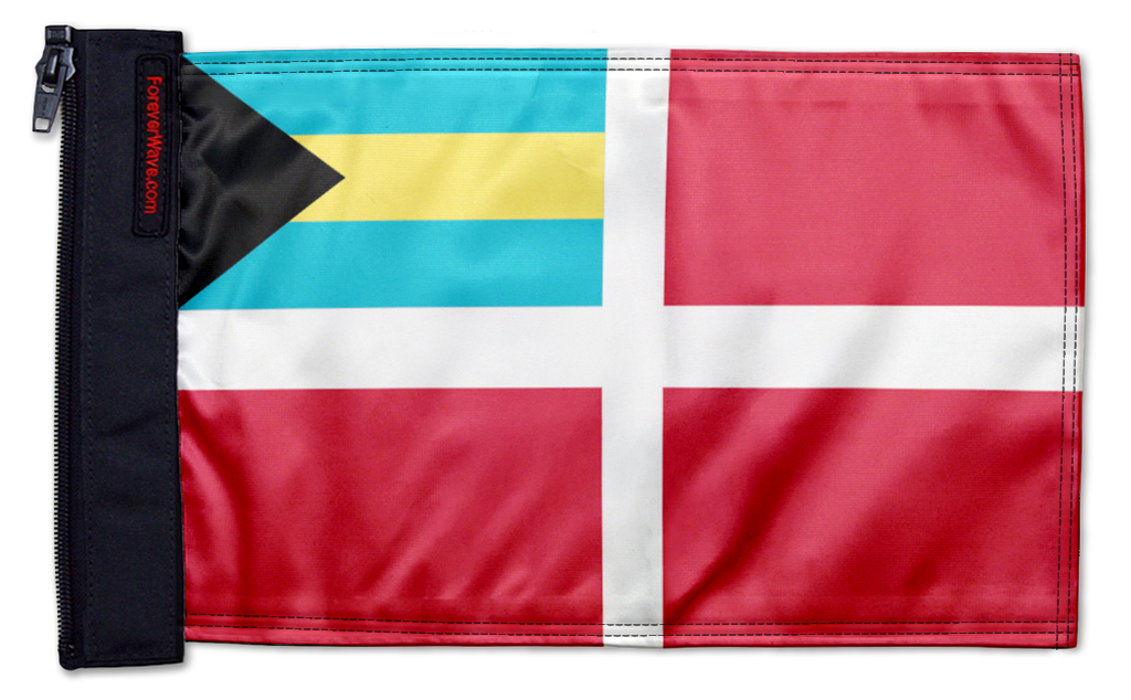 Bahamas Courtesy 12"x18" Forever Wave Flag