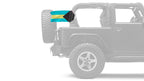 Bahamas 12"x18" Forever Wave Flag for Jeep Wrangler JLU 4-Door 2018-Present