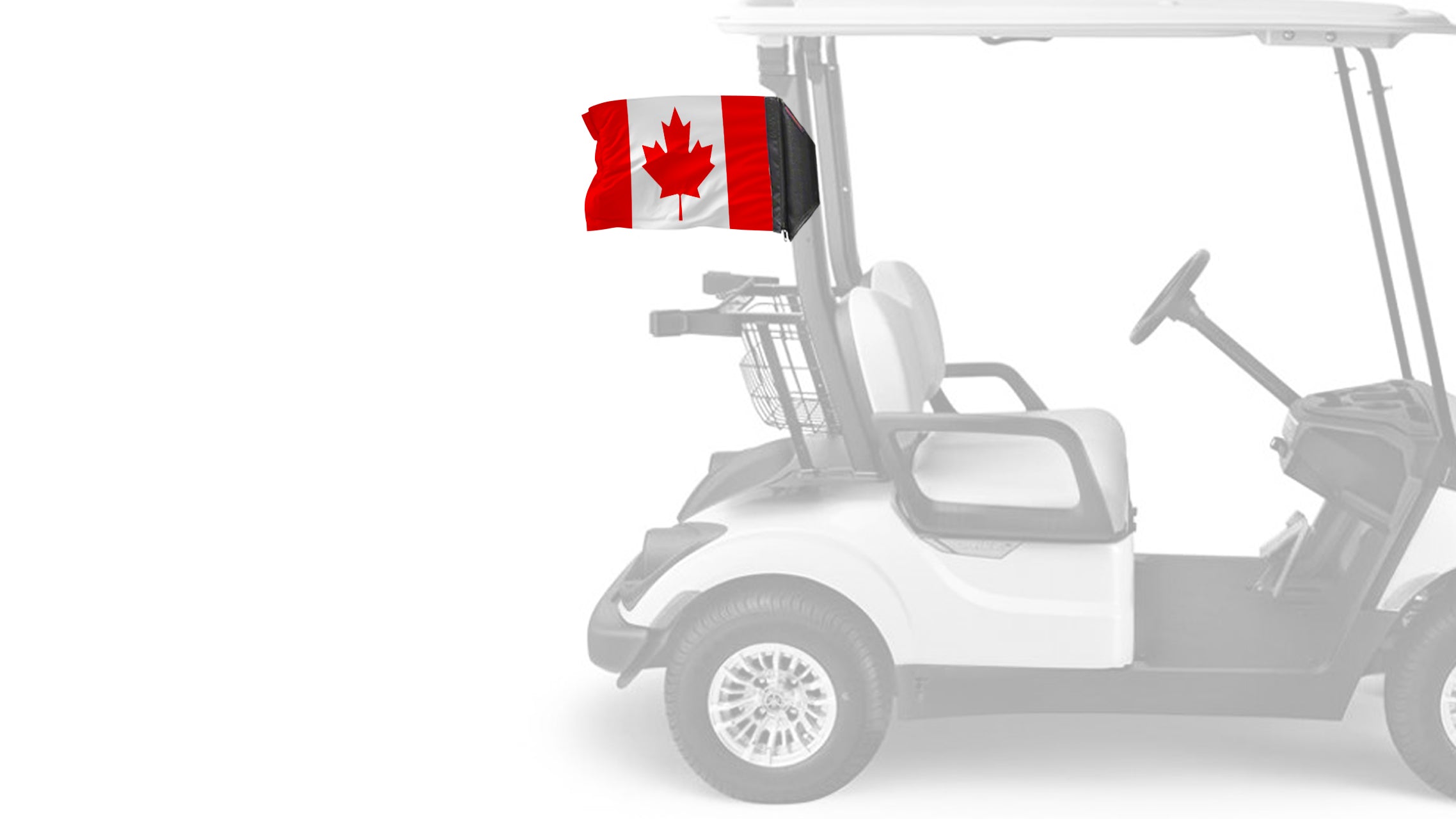 Canada 12"x18" Forever Wave Flag for Golf Carts