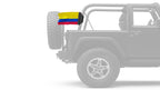 Colombia 12"x18" Forever Wave Flag for Jeep Wrangler JL 2-Door 2018-Present