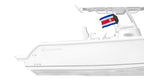 Costa Rica 12"x18" Forever Wave Flag for Boats