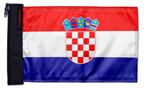 Croatia 12"x18" Forever Wave Flag for Jeep Wrangler JK 2-Door 2007-2018