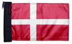 Denmark 12"x18" Forever Wave Flag for Jeep Wrangler TJ 1996-2006