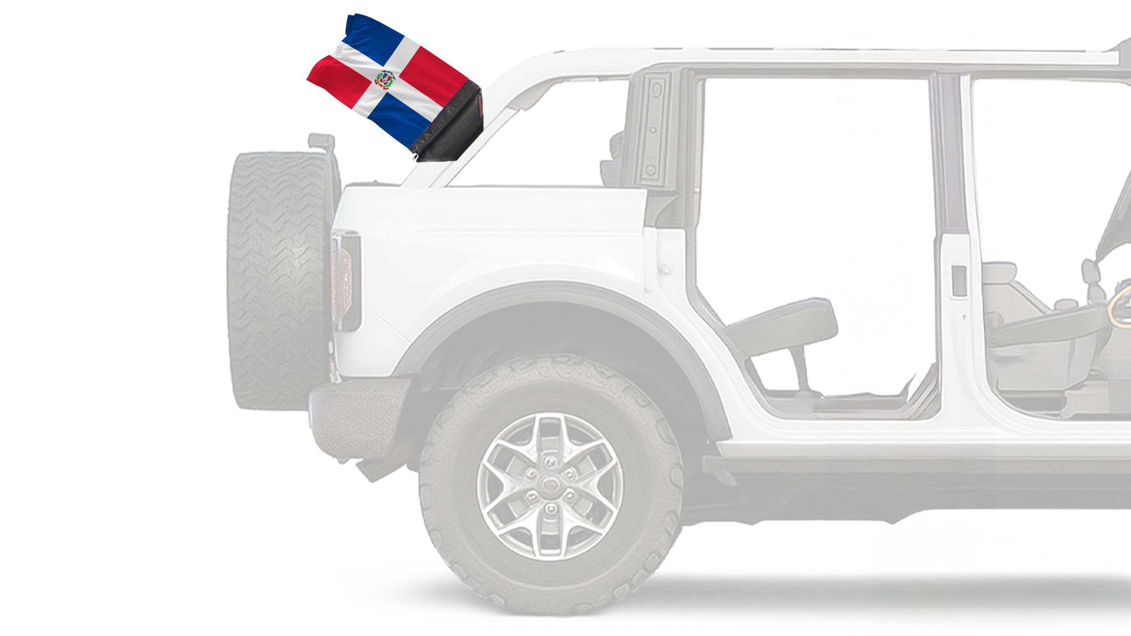 Dominican Republic 12"x18" Forever Wave Flag
