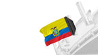 Ecuador 12"x18" Forever Wave Flag for Boats