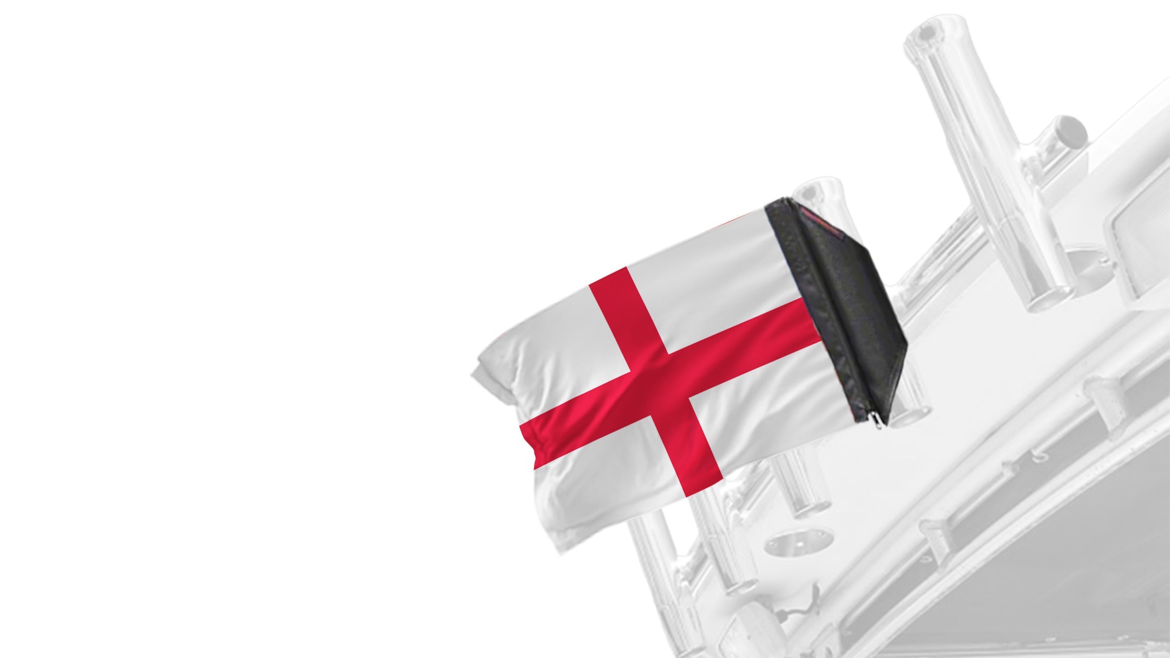 England 12"x18" Forever Wave Flag for Boats