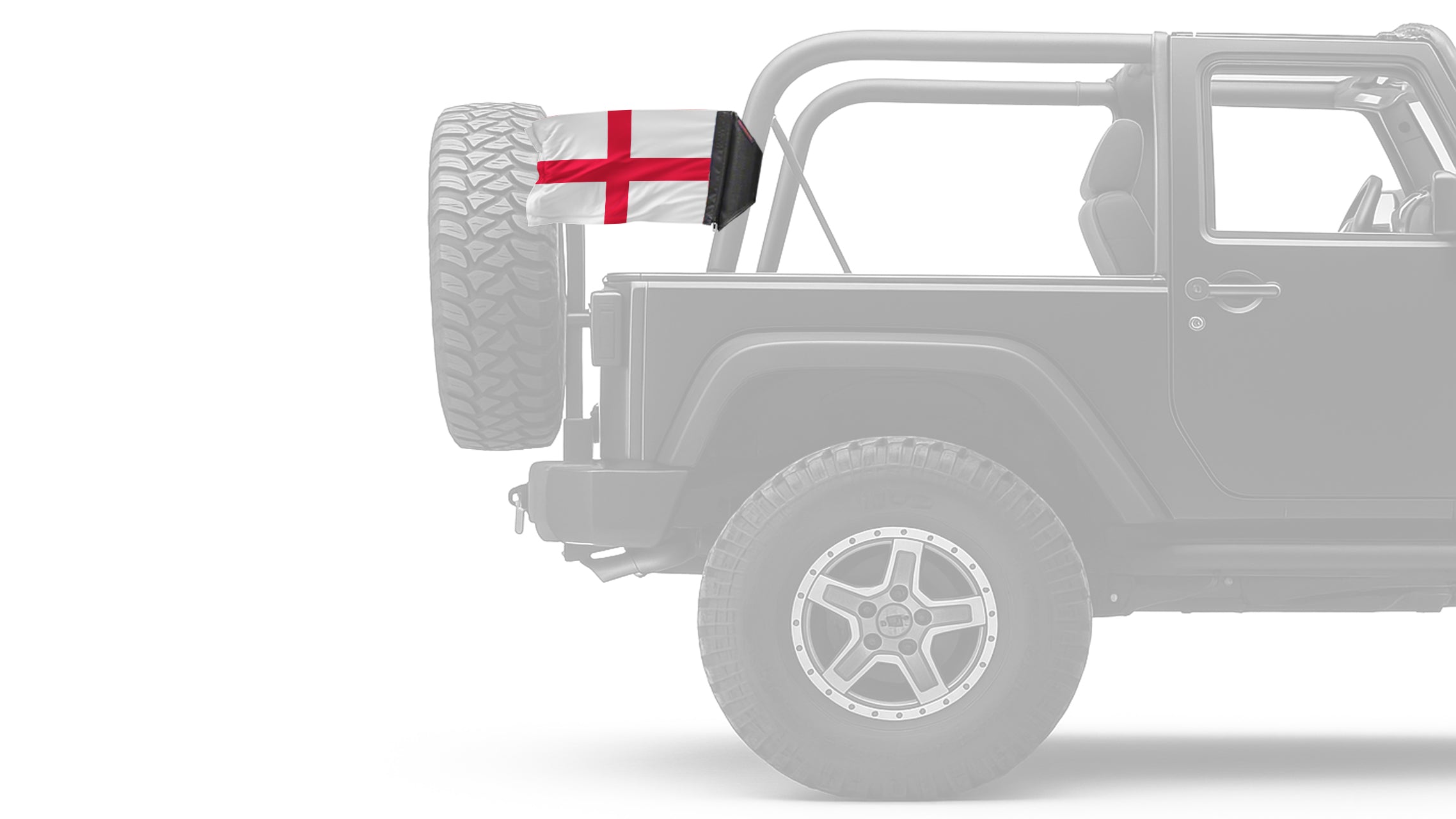 England 12"x18" Forever Wave Flag for Jeep Wrangler CJ-7 and CJ-8 1976-1986