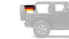 Germany 12"x18" Forever Wave Flag for Jeep Wrangler LJ 2003-2006