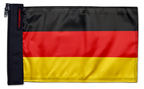 Germany 12"x18" Forever Wave Flag for Jeep Wrangler JK 2-Door 2007-2018