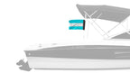 Honduras 12"x18" Forever Wave Flag for Boats