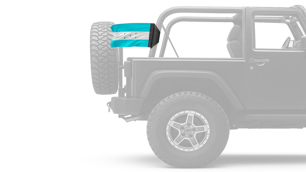 Honduras 12"x18" Forever Wave Flag for Jeep Wrangler LJ 2003-2006