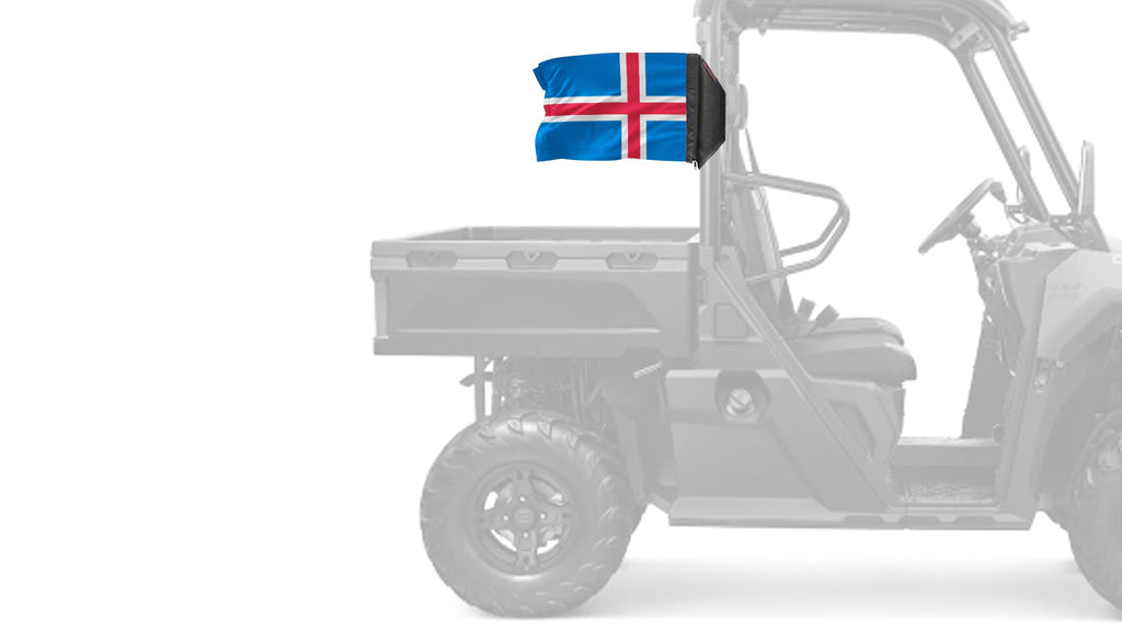 Iceland 12"x18" Forever Wave Flag