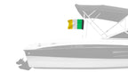 Ireland 12"x18" Forever Wave Flag for Boats