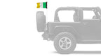 Ireland 12"x18" Forever Wave Flag for Jeep Wrangler CJ-7 and CJ-8 1976-1986