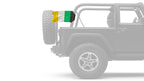 Ireland 12"x18" Forever Wave Flag for Jeep Wrangler JK 2-Door 2007-2018