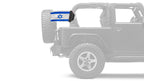 Israel 12"x18" Forever Wave Flag for Jeep Wrangler YJ 1986-1995
