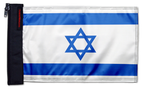 Israel 12"x18" Forever Wave Flag for Jeep Wrangler YJ 1986-1995