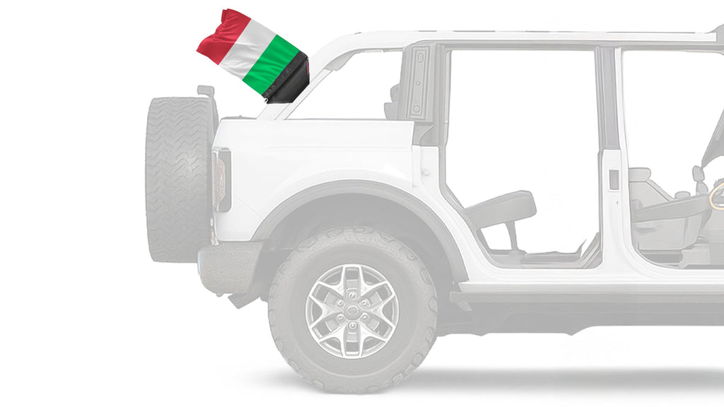 Italy 12"x18" Forever Wave Flag for Bronco