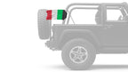 Italy 12"x18" Forever Wave Flag for Jeep Wrangler JK 2-Door 2007-2018