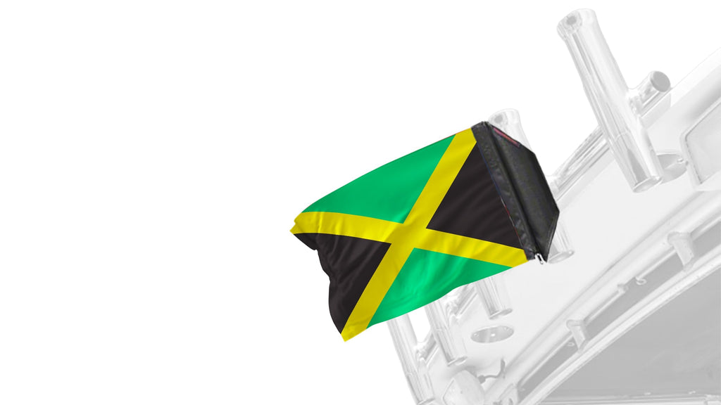 Jamaica 12"x18" Forever Wave Flag for Boats