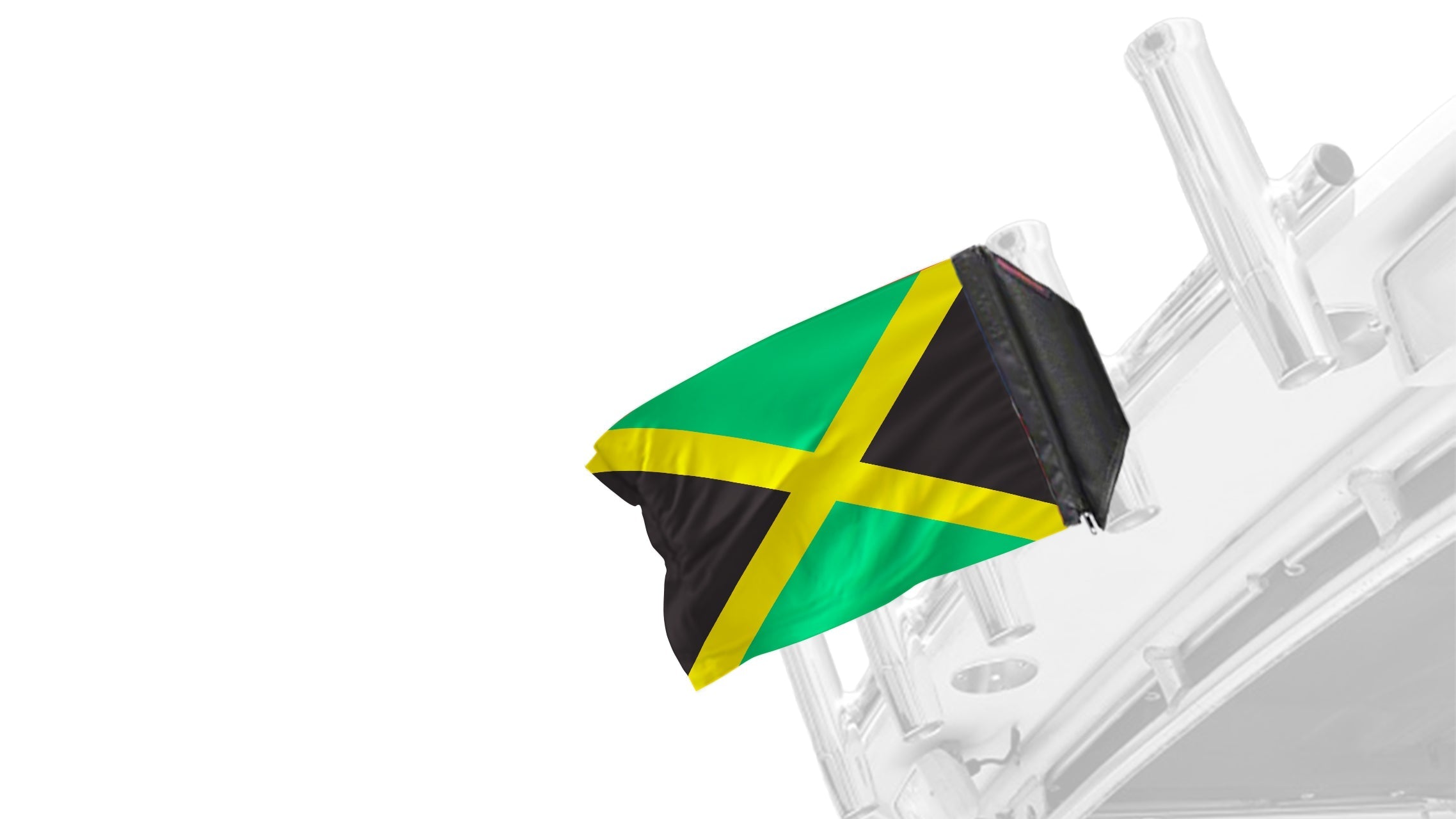 Jamaica 12"x18" Forever Wave Flag for Boats