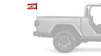 Lebanon 12"x18" Forever Wave Flag for Jeep Wrangler CJ-7 and CJ-8 1976-1986