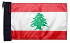 Lebanon 12"x18" Forever Wave Flag for Jeep Wrangler CJ-7 and CJ-8 1976-1986