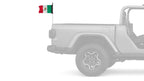 Mexico 12"x18" Forever Wave Flag for Jeep Wrangler JK 2-Door 2007-2018