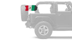 Mexico 12"x18" Forever Wave Flag for Jeep Wrangler LJ 2003-2006