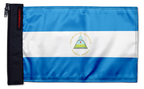 Nicaragua 12"x18" Forever Wave Flag for Jeep Wrangler LJ 2003-2006