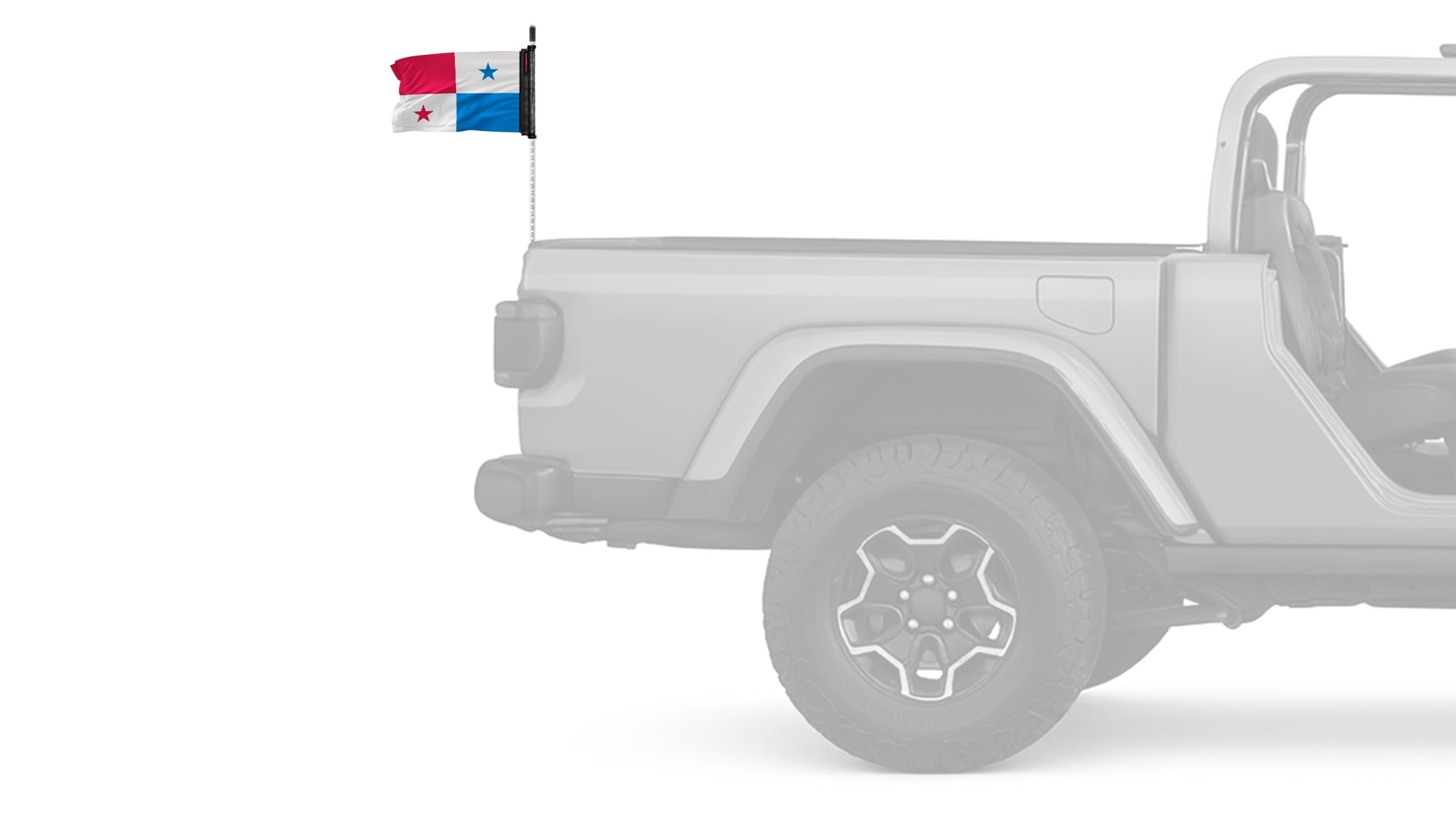 Panama 12"x18" Forever Wave Flag for Jeep Wrangler YJ 1986-1995