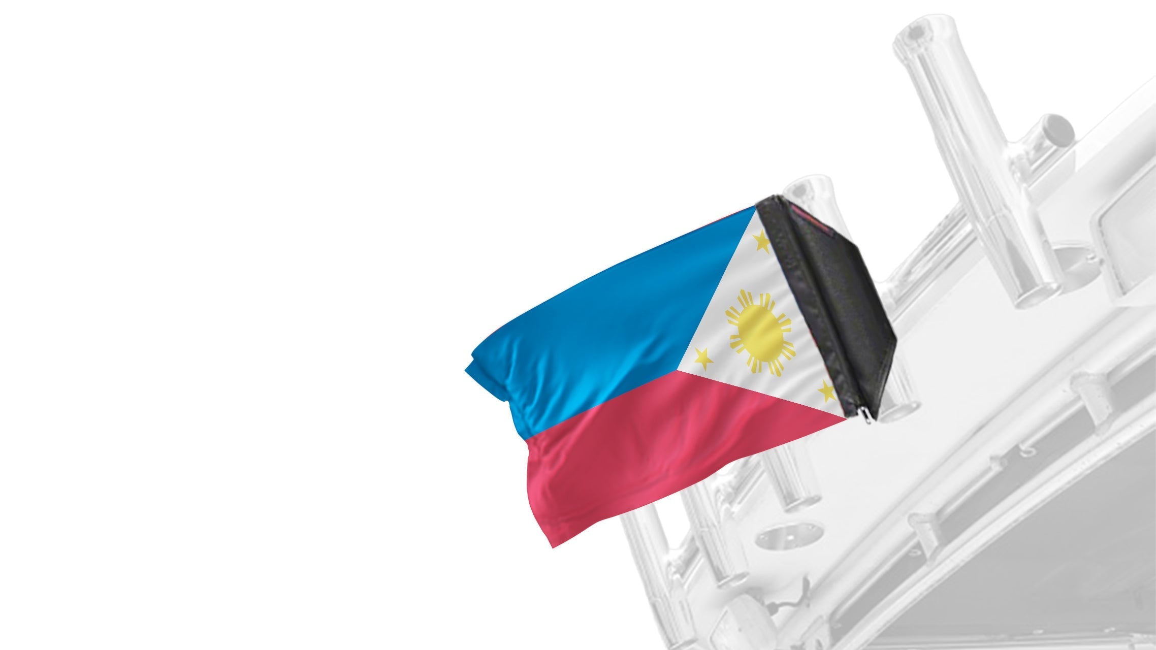 Philippines 12"x18" Forever Wave Flag for Boats