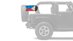 Philippines 12"x18" Forever Wave Flag for Jeep Wrangler TJ 1996-2006